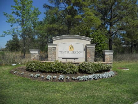 Monument signs for residential neighborhood