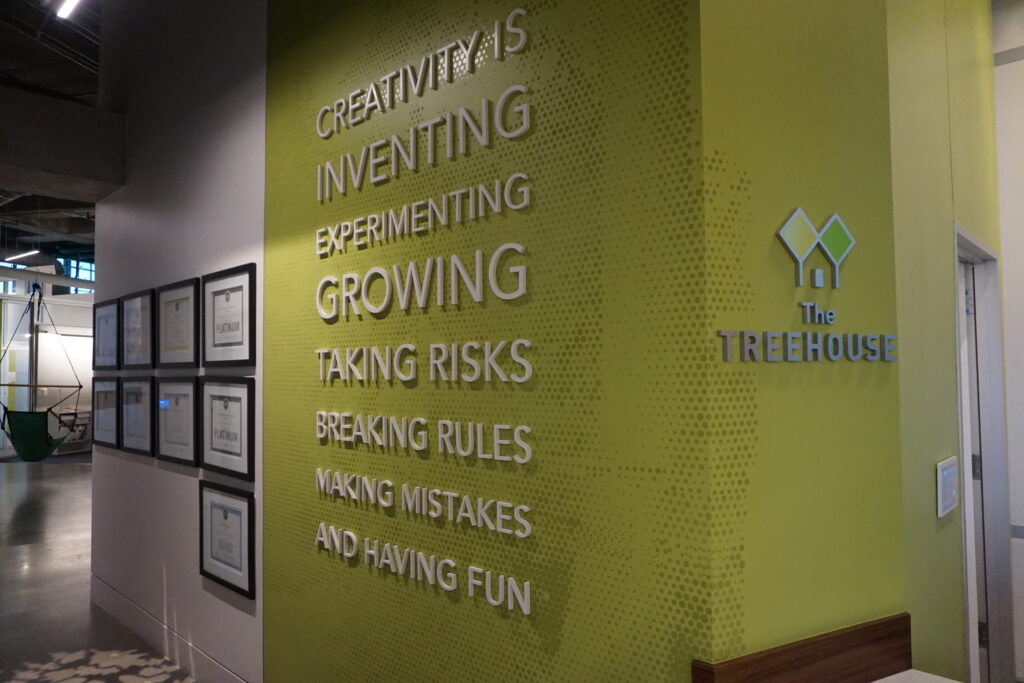 custom business interior wall signs in Houston