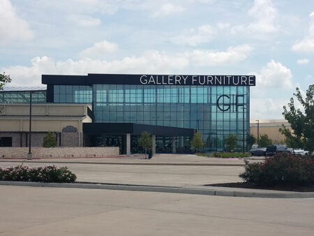 furniture store in Houston with sign created by local Houston sign company