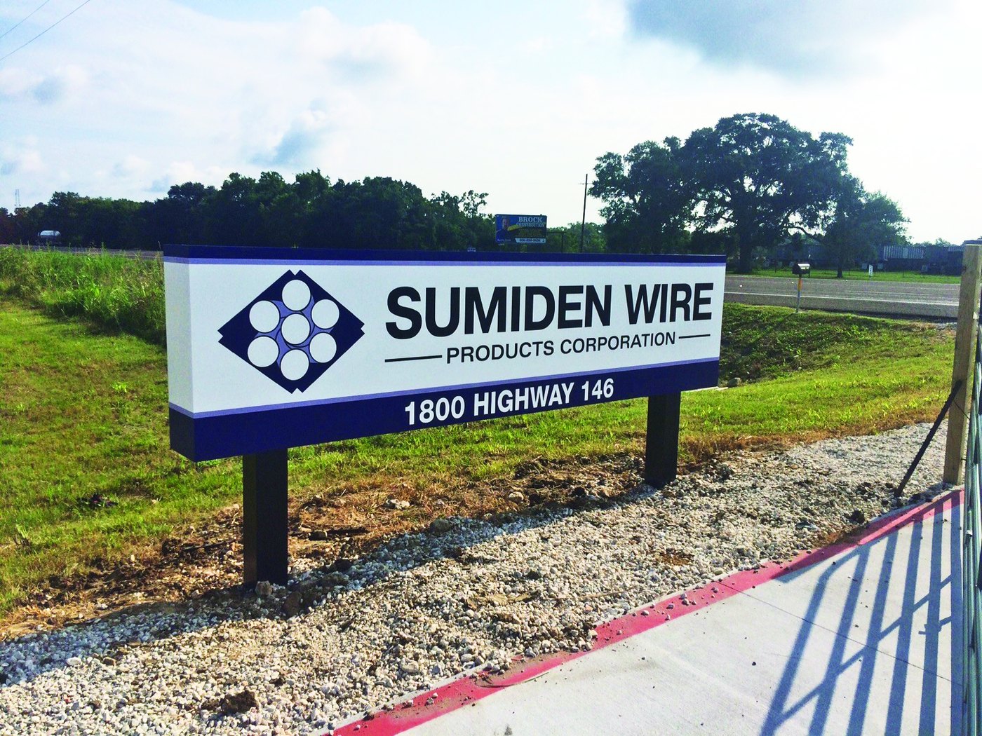 A permitted, engineered monument sign built by 4D SignWorx in Houston
